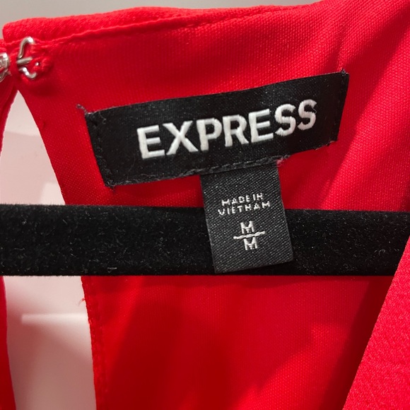 Long sleeve red dress - Picture 3 of 4